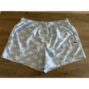 Lacoste Men's Two Tone Monogram Swim Shorts Blue Size XL
